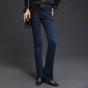 Anthropologie Pilcro Mid Rise Slim Puddle Bootcut Patch Pocket Jeans Size 30